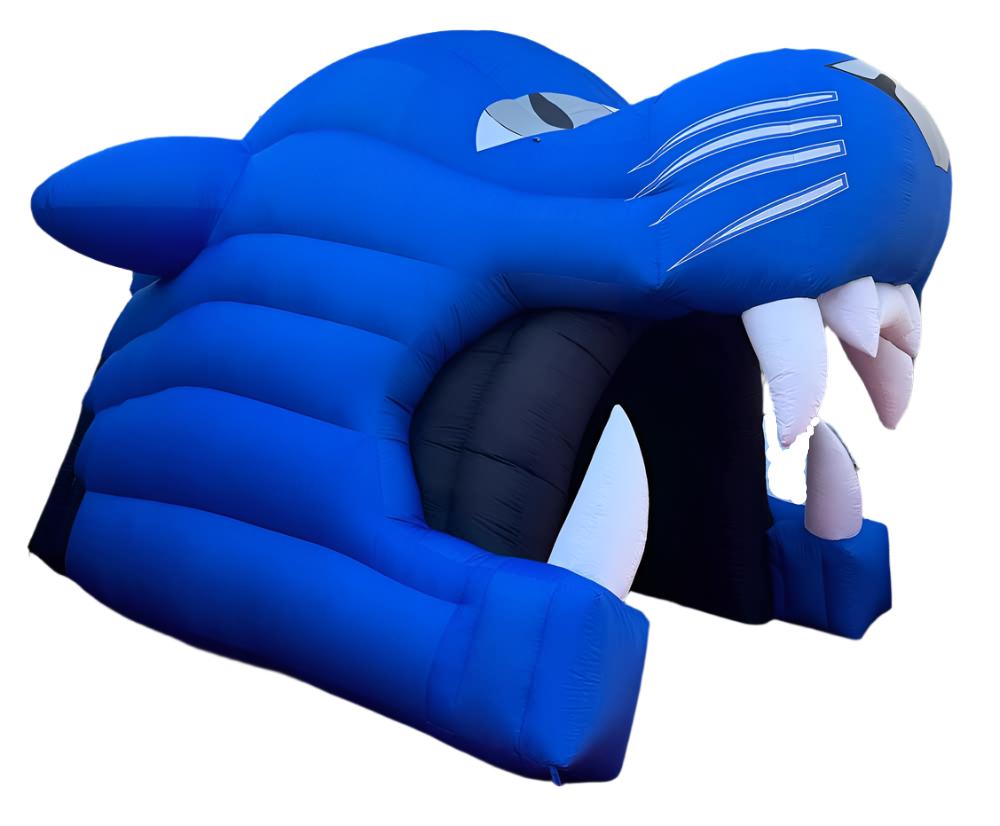 Inflatable Panther Mascot Tunnel