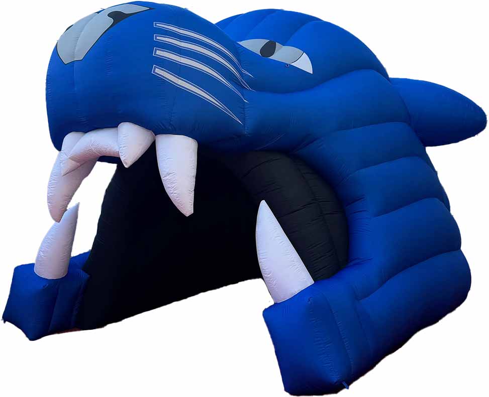 Inflatable Panther Head Tunnel – Inflatable Football Tunnels