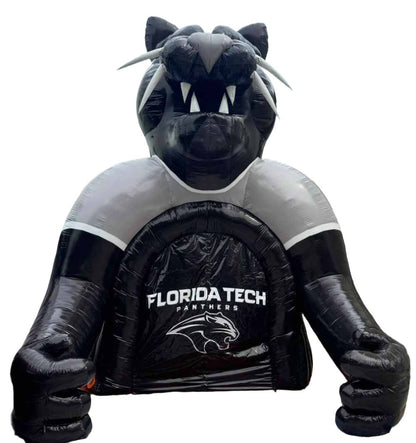 Inflatable Panther Mascot Tunnel Front