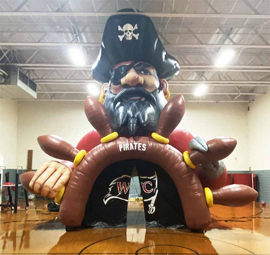 Inflatable Pirate Mascot Tunnel