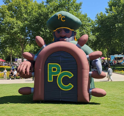 Inflatable Pirate Mascot Tunnel