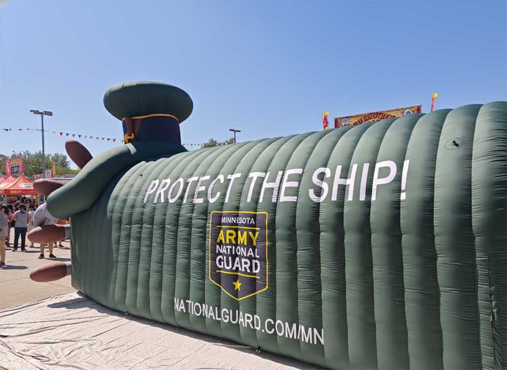 Inflatable Pirate Mascot Tunnel