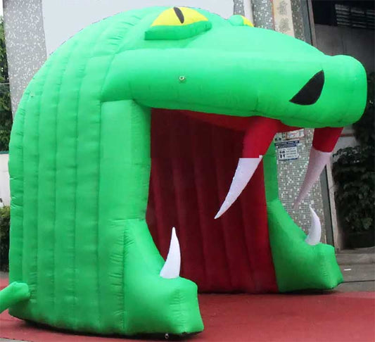 Inflatable Snake Head Tunnel