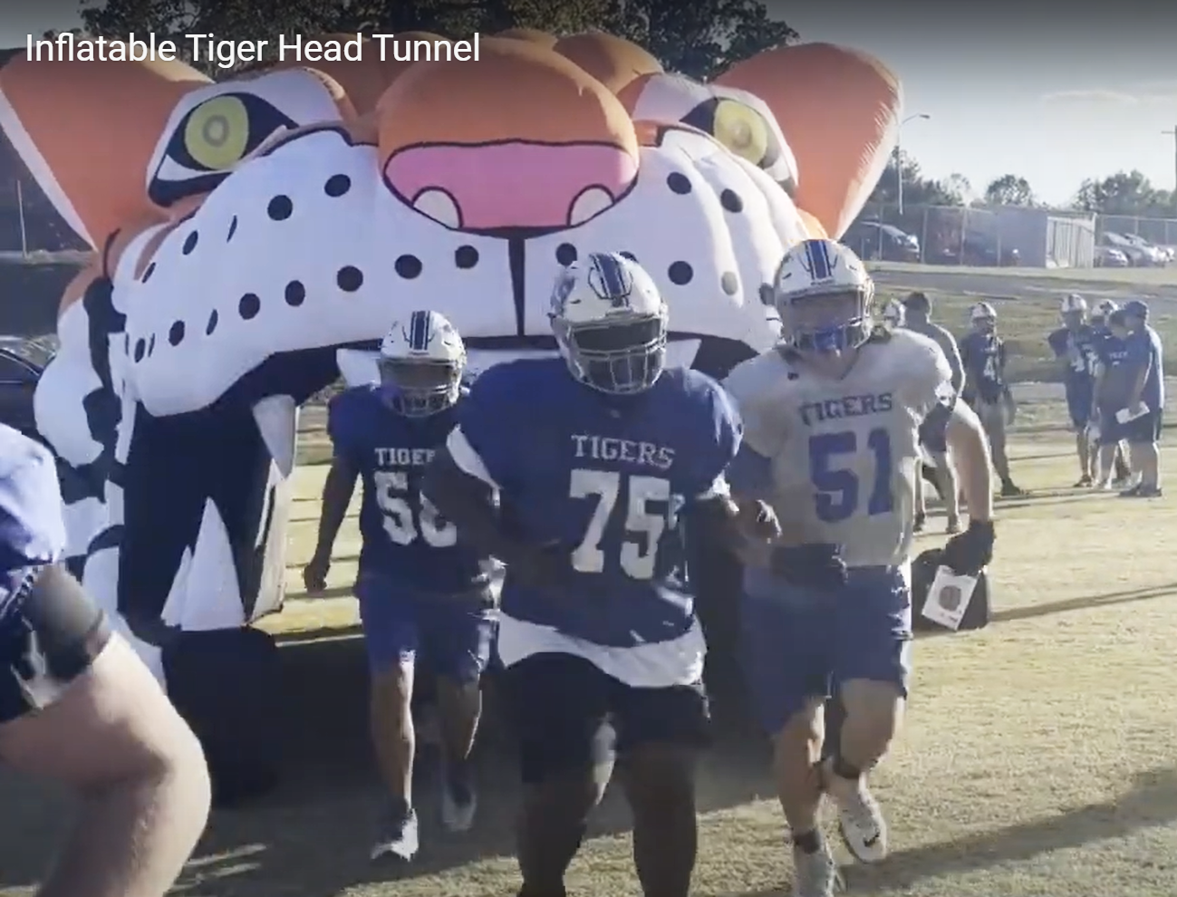 inflatable tiger head tunnel video