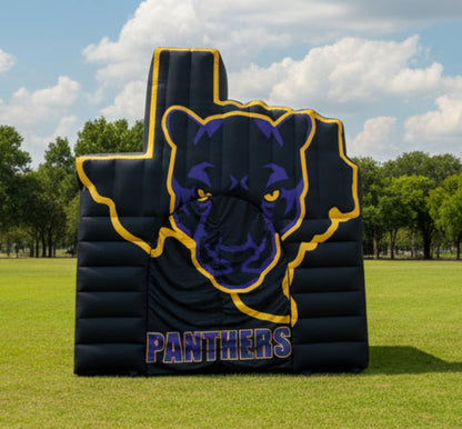 Large inflatable logo tunnel