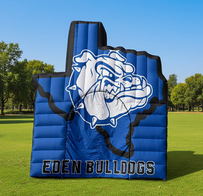 large inflatable tx shape tunnel