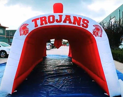 Inflatable Warrior Helmet Tunnel Back