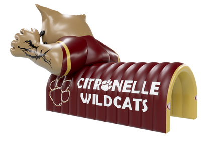 Inflatable Wildcat Mascot Tunnel Back