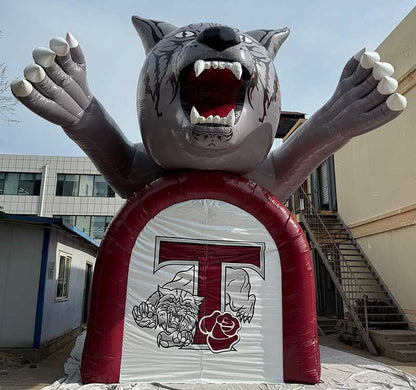 Inflatable Wildcat Mascot Tunnel Front