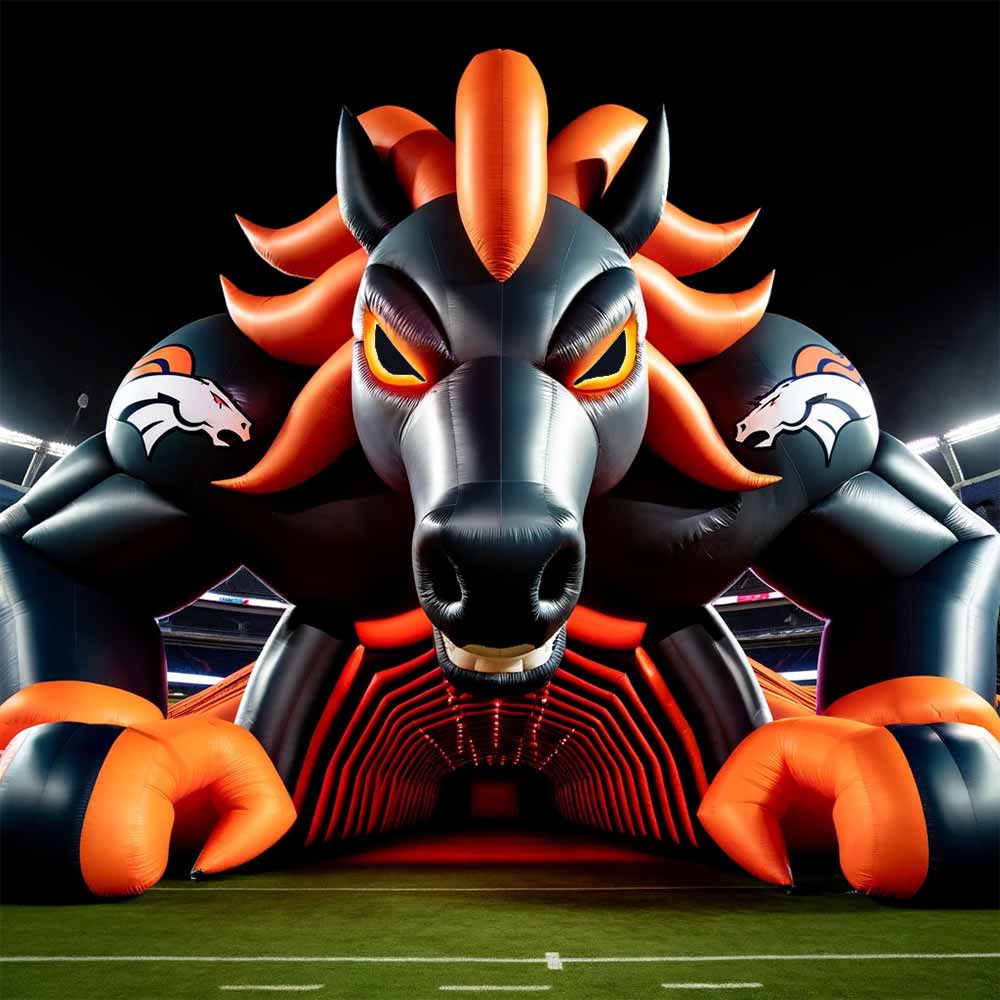 Large Inflatable Broncos Tunnel