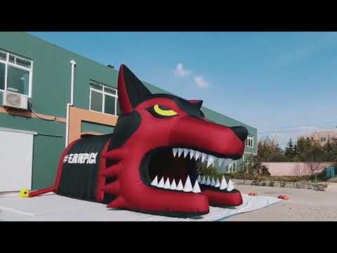 Inflatable Wolf Tunnel Video