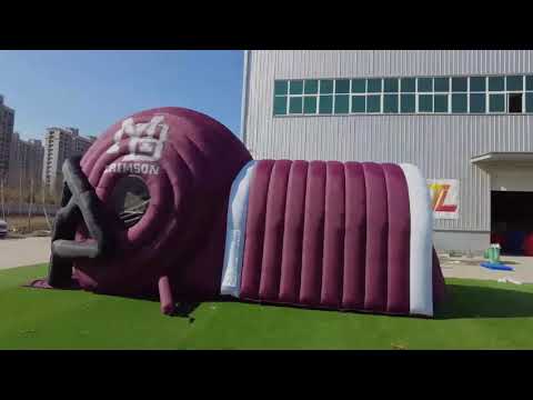 Inflatable Football Helmet Tunnel Video