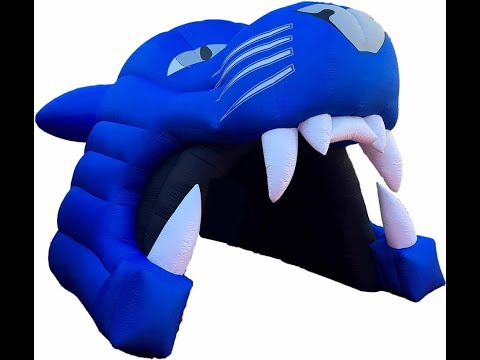 Inflatable Panther Head Tunnel Video