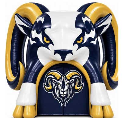 Inflatable Rams Head Mascot Tunnel