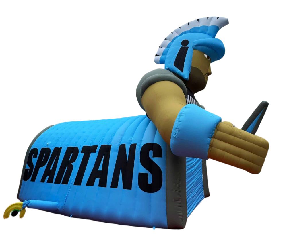 Inflatable Spartans Mascot Tunnel