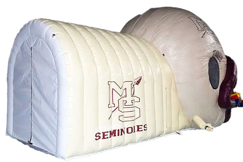 White Inflatable Football Tunnel With Logo